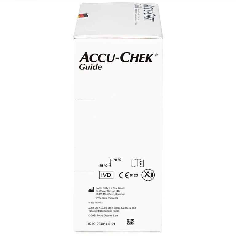 Máy đo đường huyết Accu-Chek Guide đo nhanh chóng chỉ với một nút bấm và an toàn