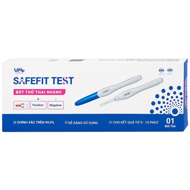 Bút thử thai nhanh Safefit cho kết quả nhanh với độ chính xác cao