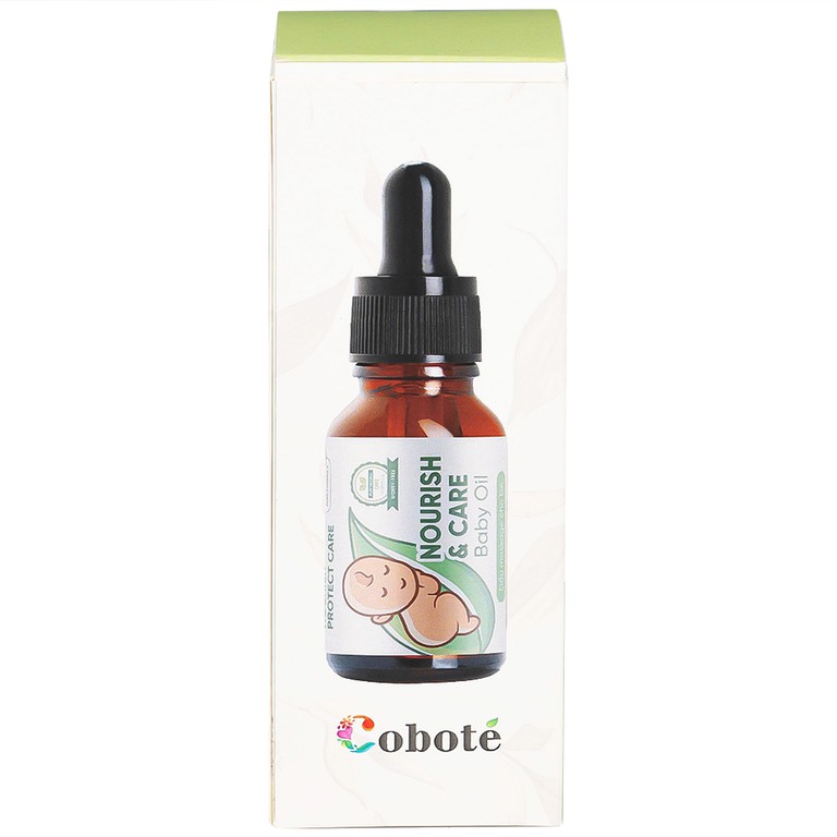 Dầu Massage Cho Bé Nourish & Care Baby Oil Coboté 50ml dưỡng ẩm, dịu vết công trùng cắn, giảm rôm sảy, cứt trâu