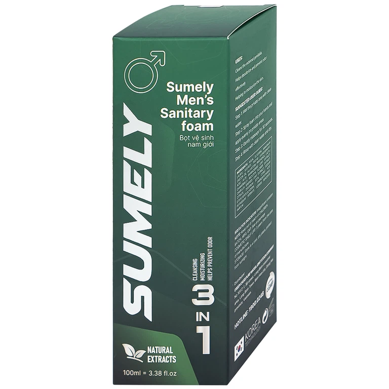 Bọt vệ sinh nam giới Sumely Men's Sanitary Foam giúp làm sạch, khử và ngăn chặn mùi vùng kín (100ml)