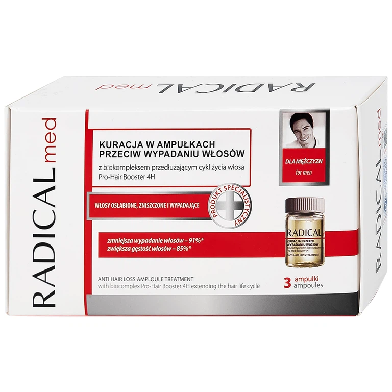 Tinh chất Radical Med Anti-Hair Loss ngừa rụng tóc cho nam (3 ống)