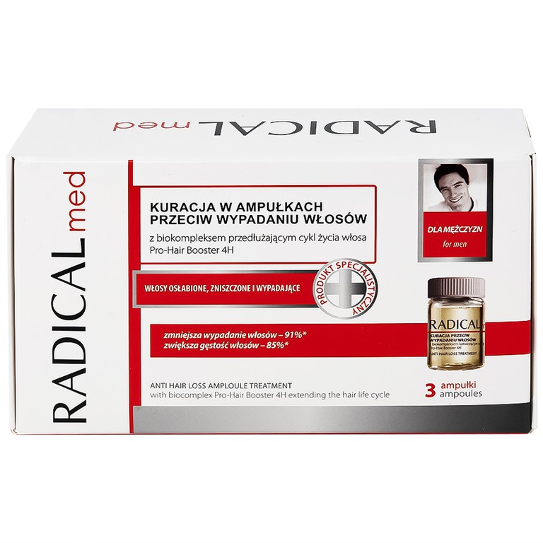 Tinh chất Radical Med Anti-Hair Loss ngừa rụng tóc cho nam (3 ống)