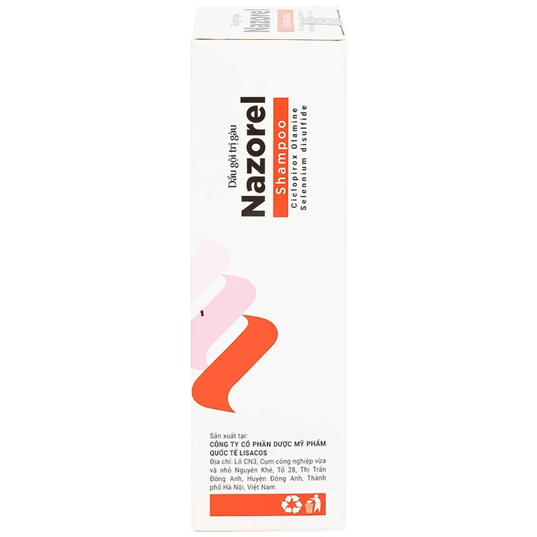 DẦU GỘI TRỊ GÀU NAZOREL SHAMPOO CICLOPIROX OLAMINE 100ML