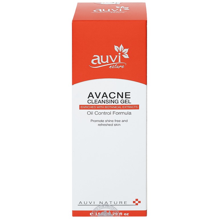 Gel rửa mặt Avacne Cleansing Auvi giúp làm sạch và giảm nhờn, dưỡng ẩm và se khít lỗ chân lông (150g)