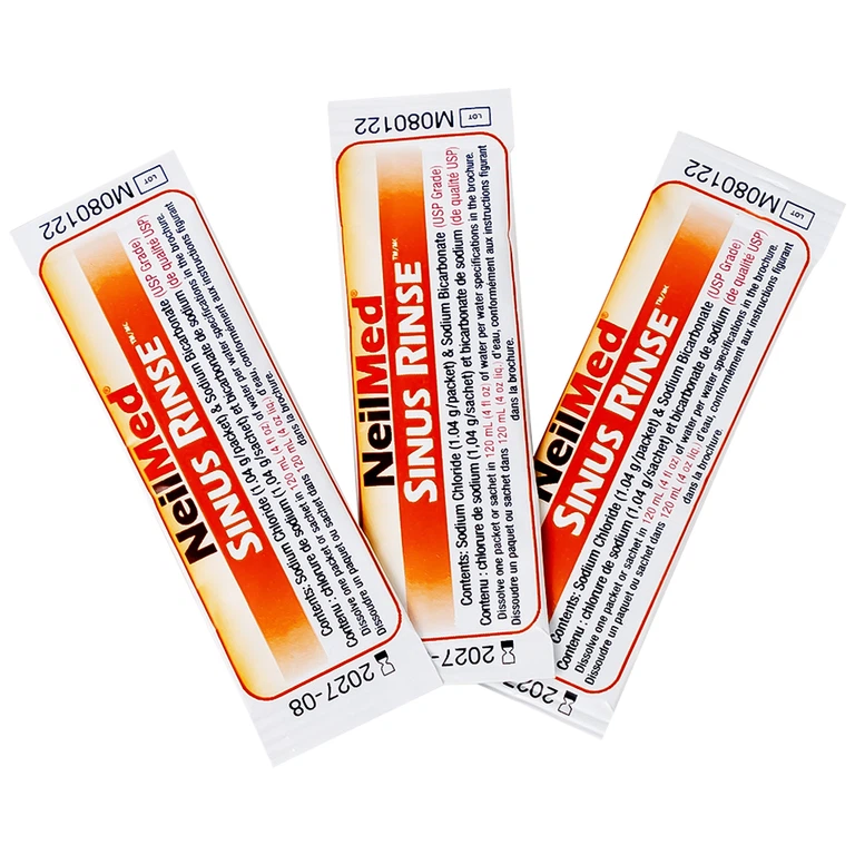 Bộ vệ sinh mũi 1 bình + 30 gói NeilMed Sinus Rinse Kids vệ sinh mũi xoang cho trẻ 