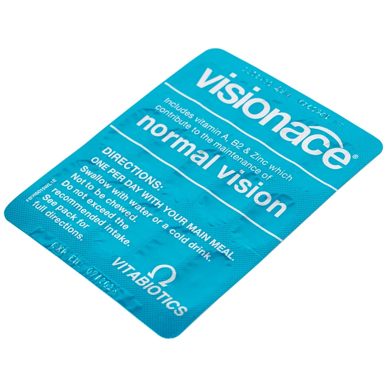 Viên uống Visionace Original Vitabiotics bổ sung vitamin, khoáng chất, lutein, hỗ trợ cải thiện thị lực (2 vỉ x 15 viên)