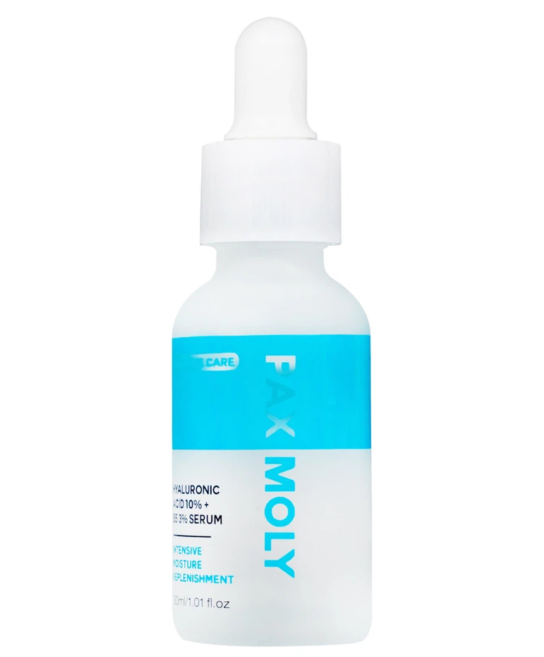 Serum Pax Moly Moisture Hyaluronic Acid 10% + B5 3% (Blue) giúp da mềm mịn, dưỡng ẩm, làm sáng da (30ml)