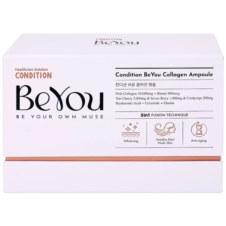 Thực phẩm bổ sung Collagen Condition Beyou Ampoule 10,000mg hỗ trợ làm trắng da, chống lão hóa (10 chai)