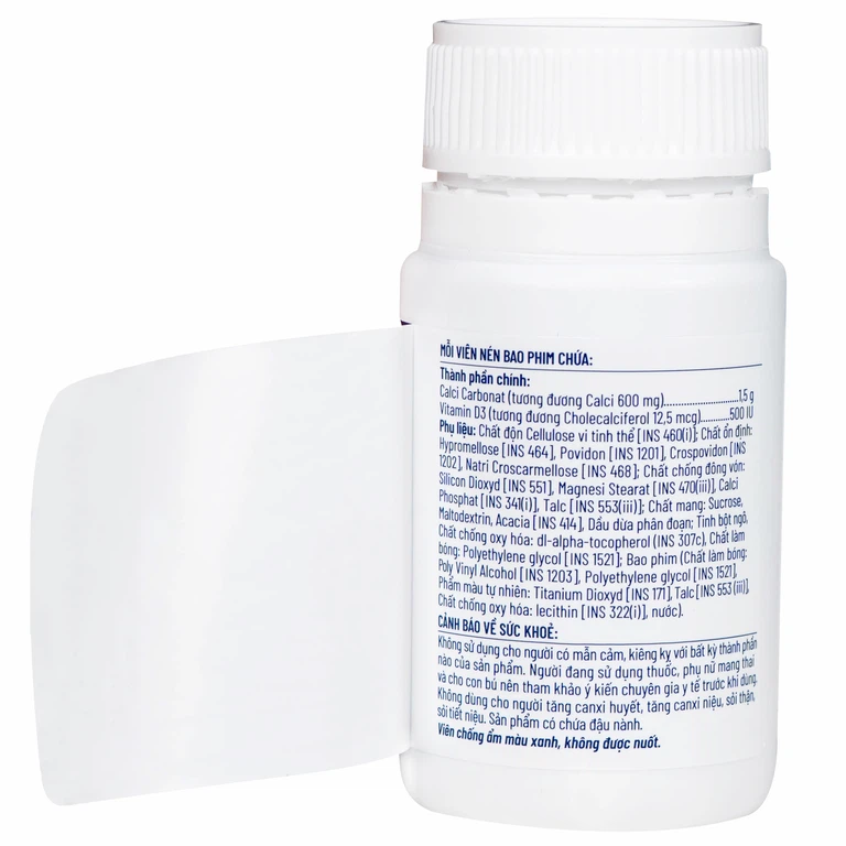 Viên uống Ostelin Calcium & Vitamin D3 Sanofi giúp tăng hấp thụ canxi, duy trì xương và răng chắc khỏe (30 viên)