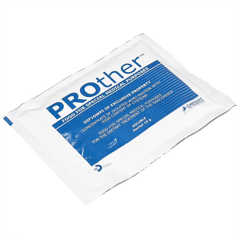 Bột dinh dưỡng y học Prother 10g Biodue Spa điều trị giảm khối lượng cơ do suy dinh dưỡng, lão hóa (30 gói)