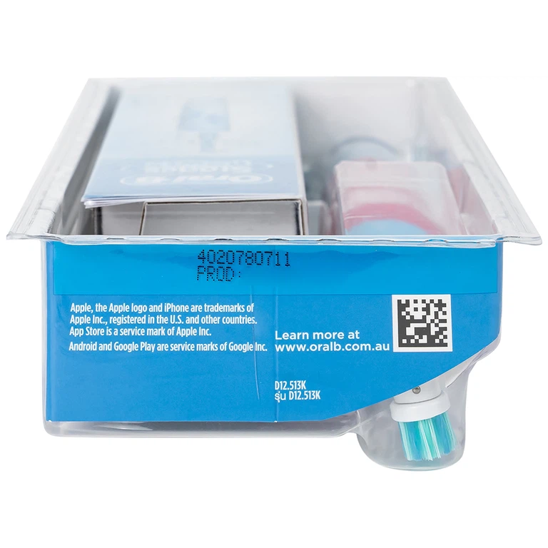 Bàn chải đánh răng trẻ em sạc điện Oral-B Vitality D12 Disney Frozen giúp làm sạch mảng bám trên răng một cách toàn diện