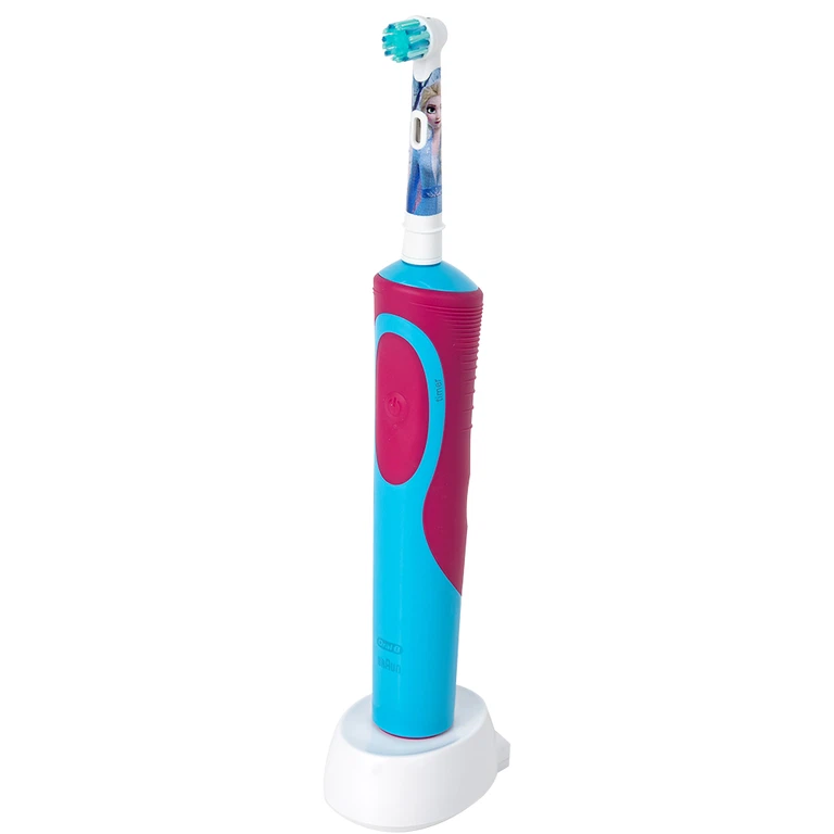 Bàn chải đánh răng trẻ em sạc điện Oral-B Vitality D12 Disney Frozen giúp làm sạch mảng bám trên răng một cách toàn diện