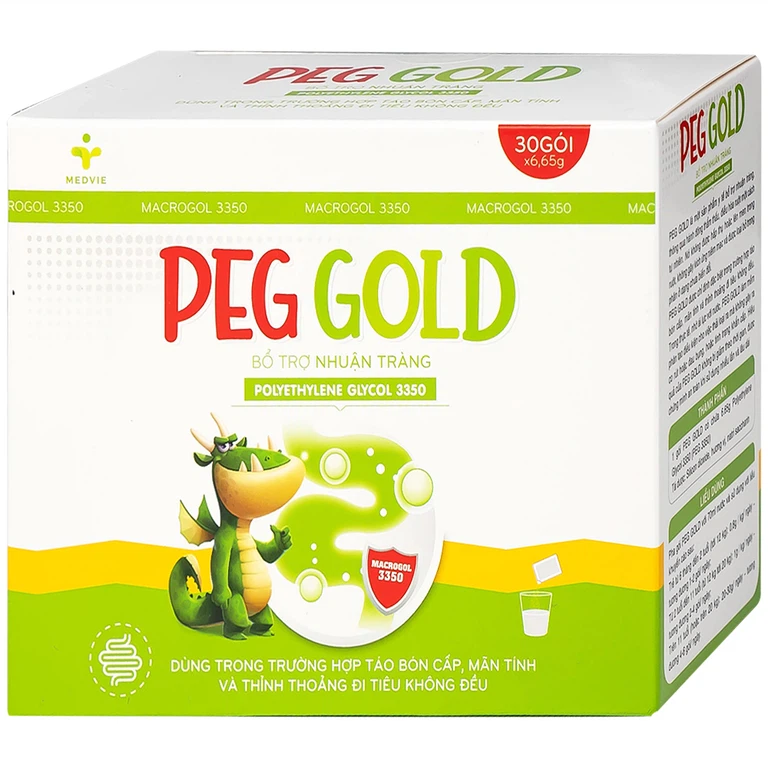 Bột pha uống Peg Gold Medvie Armephaco bổ trợ nhuận tràng (30 gói)