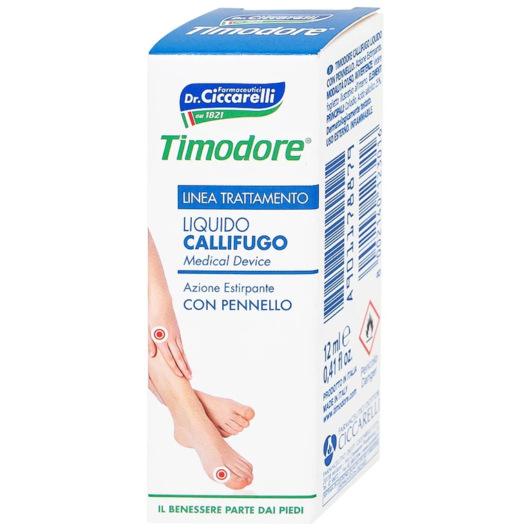 Dung dịch Timodore Liquido Callifugo Ciccarelli trị mụn cóc, vết chai (12ml)