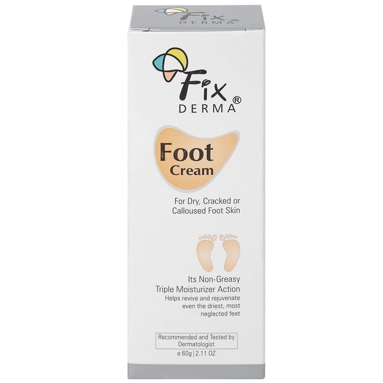 Kem dưỡng chống nứt gót chân Fixderma Foot Cream cung cấp độ ẩm, làm mềm da gót chân (60g)