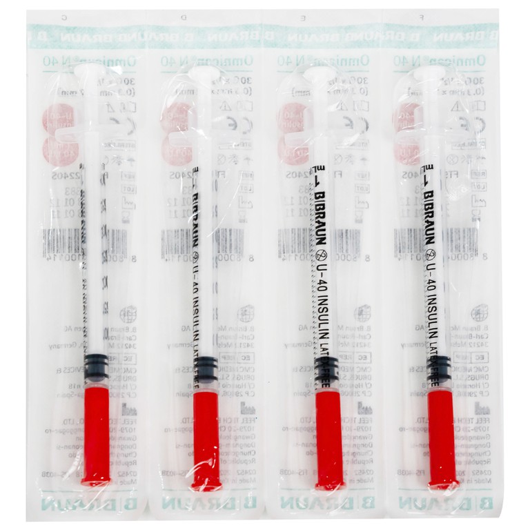 Bơm tiêm Insulin Omnican N40 B.Braun dùng tiêm insulin dưới da (100 cái)