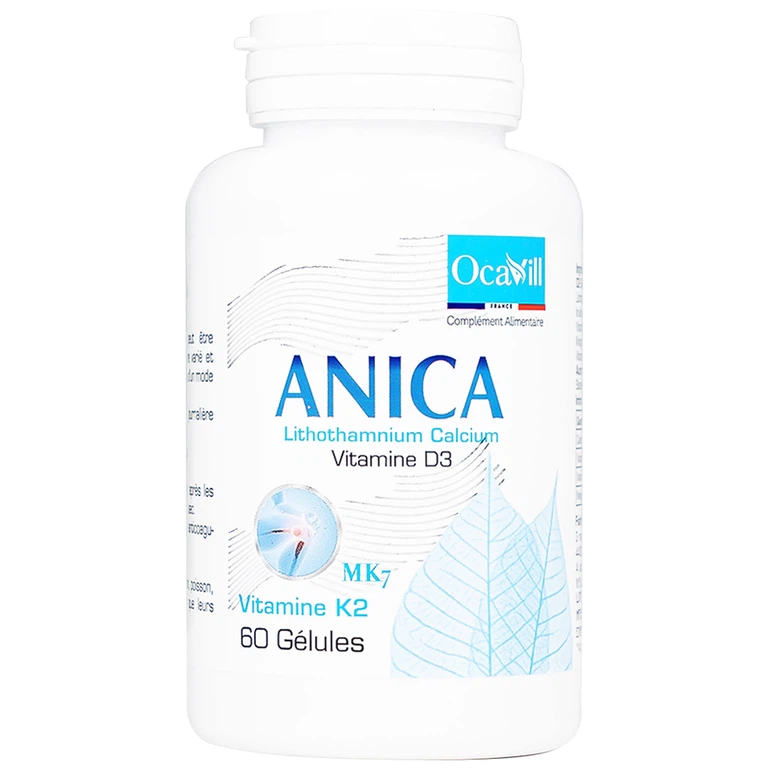 Viên uống Anica Ocavill bổ sung Canxi và Vitamin D3 (60 viên)