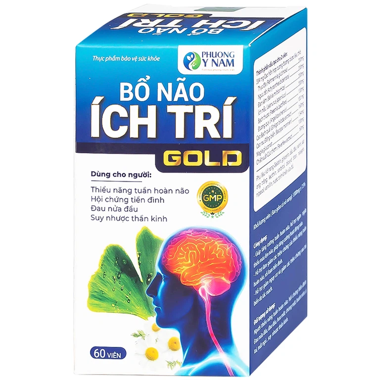 Bổ Não Ích Trí Gold Tất Thành tăng cường tuần hoàn não (60 viên)