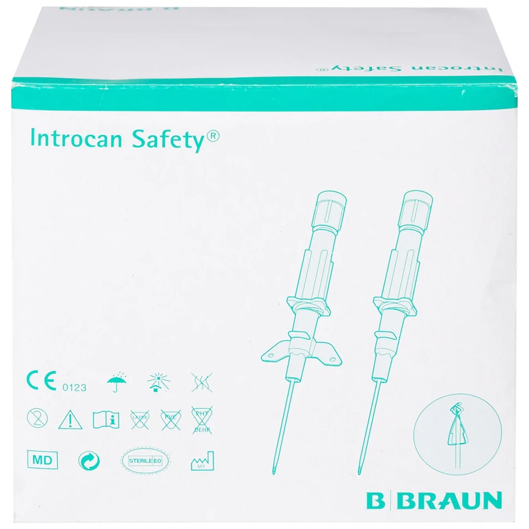 Kim luồn tĩnh mạch Introcan Safety® 24g B.Braun (50 cái)