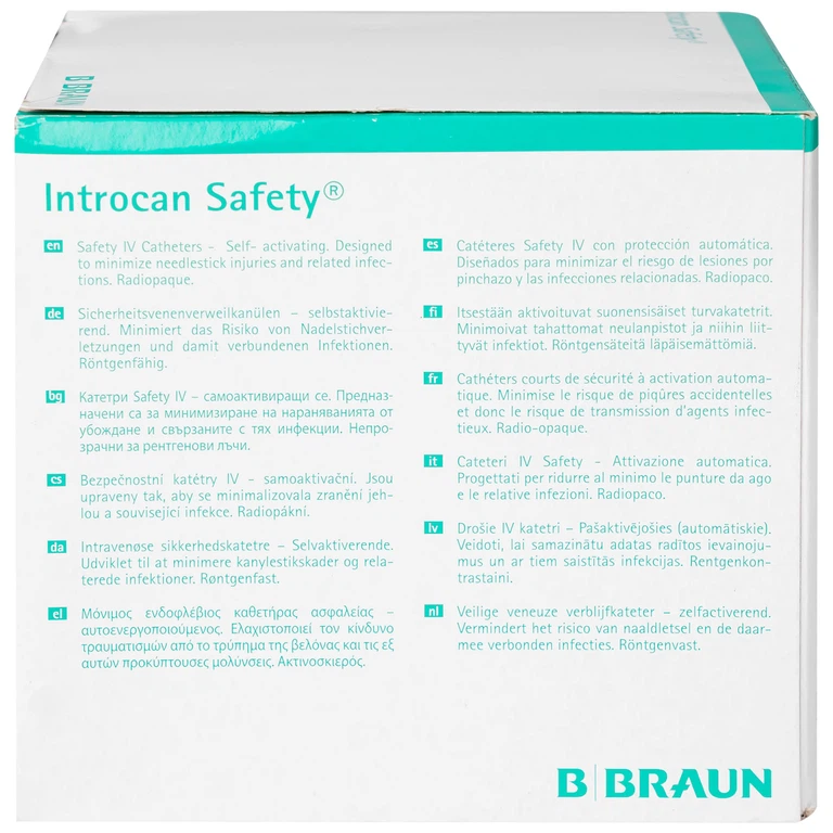Kim luồn tĩnh mạch Introcan Safety® 24g B.Braun (50 cái)