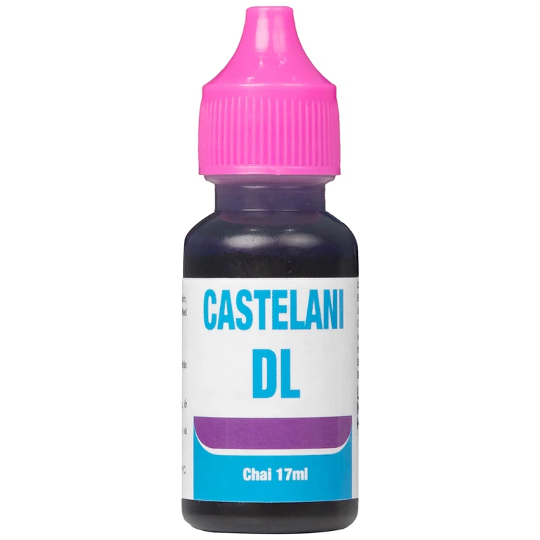Dung dịch bôi ngoài da Castelani DL 17ml Quablue Pharma hỗ trợ phòng ngừa viêm da do bỏng da, lở loét