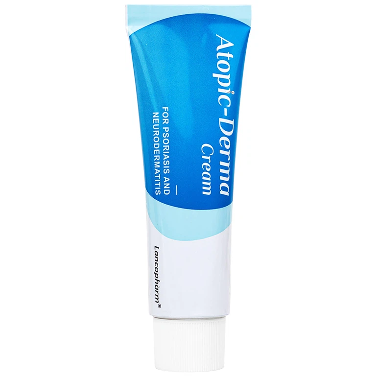 Kem dưỡng ẩm, làm dịu da vị vẩy nến, á sừng, viêm da cơ địa - Atopic Derma Cream Lancopharm 50g