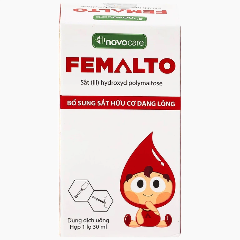 Dung dịch uống Femalto 30ml CPC1HN bổ sung sắt hữu cơ dạng lỏng