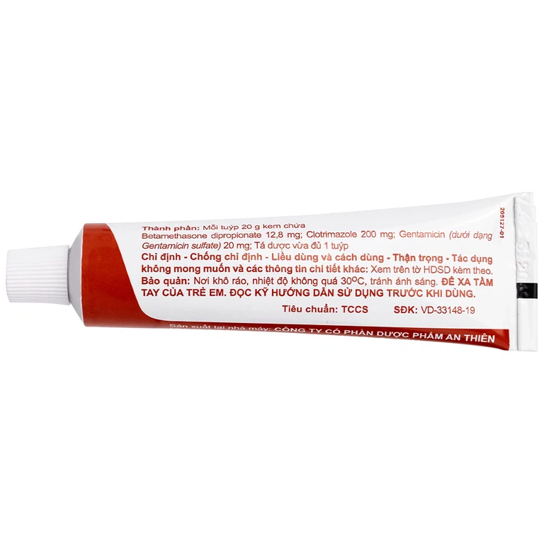 Kem bôi da Trisula 20g An Thiên Pharma điều trị các bệnh nhiễm khuẩn ngoài da 