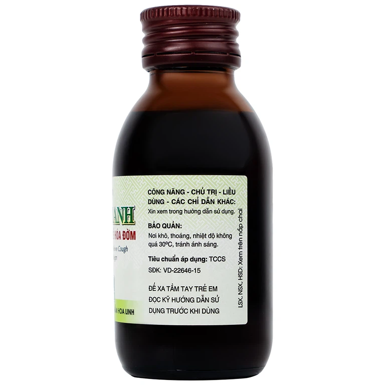 Siro Bảo Thanh Hoa Linh điều trị ho, bổ phế, hóa đờm (90ml)