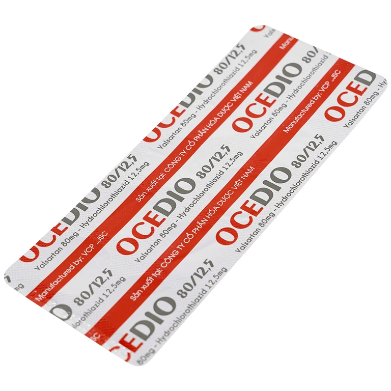 Thuốc Ocedio 80/12,5 VCP điều trị cao huyết áp (5 vỉ x 10 viên)