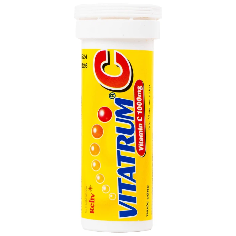 Thuốc Vitatrum C 1000mg Reliv ngăn ngừa và điều trị bệnh do thiếu vitamin C (10 viên)