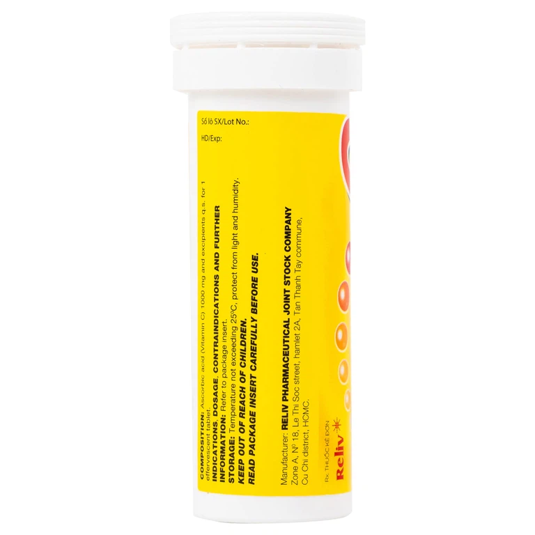 Thuốc Vitatrum C 1000mg Reliv ngăn ngừa và điều trị bệnh do thiếu vitamin C (10 viên)