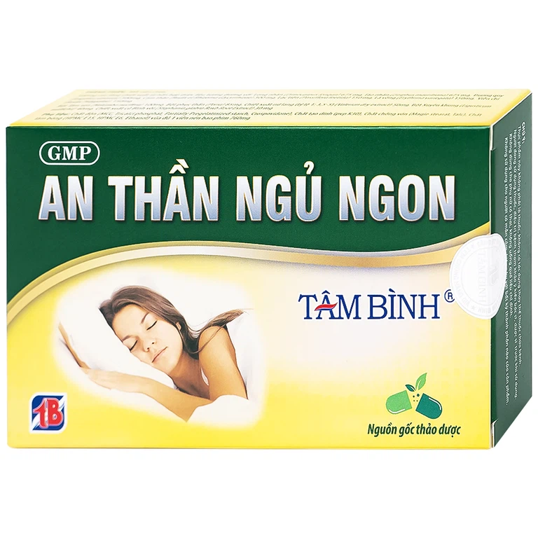 Viên uống An Thần Ngủ Ngon Tâm Bình hỗ trợ an thần, giúp dễ ngủ, ngủ ngon, giảm chứng mất ngủ (2 vỉ x 10 viên)