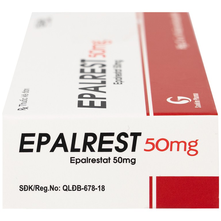 Thuốc Epalrest 50mg SaoKim Pharma phòng và điều trị biến chứng đái tháo đường (2 vỉ x 14 viên)