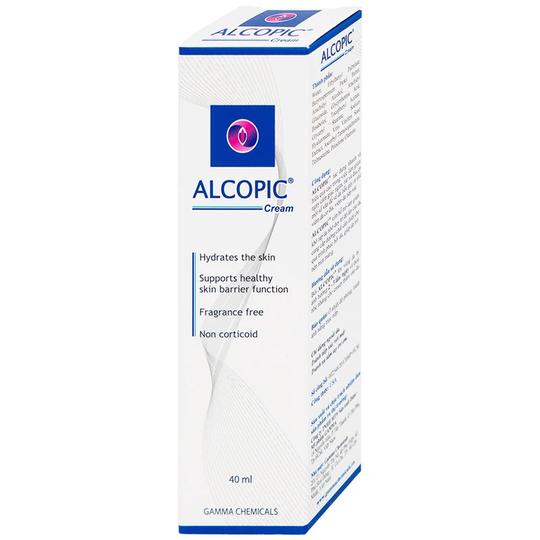 Kem Alcopic Gamma giảm ngứa, rát, đau do viêm da cơ địa, viêm da tiếp xúc (40ml)