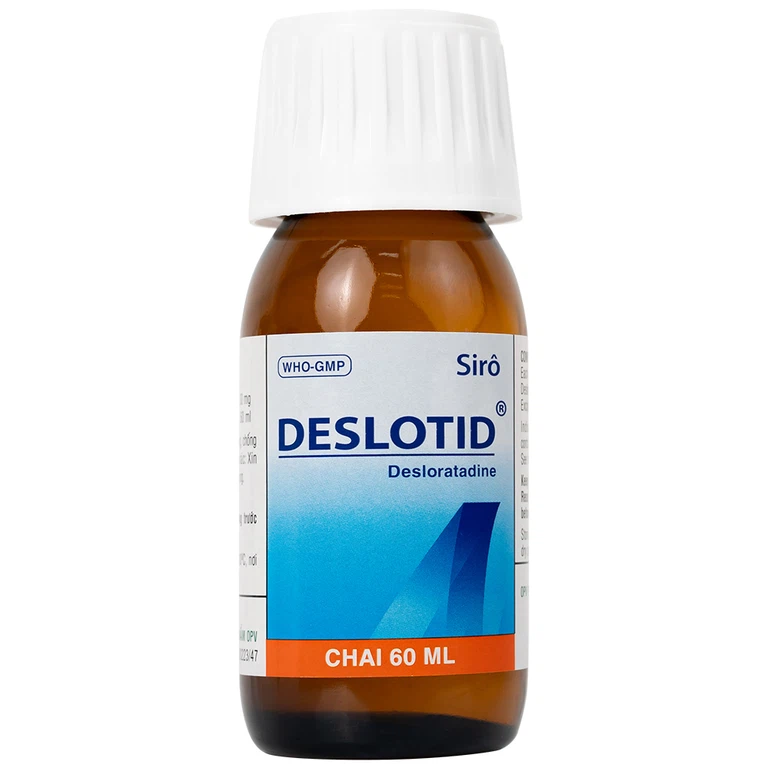 Siro Deslotid OPV trị viêm mũi dị ứng, phản ứng dị ứng da (60ml)