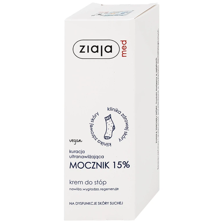Kem mềm da Ziaja Med Mocznik 15% làm mềm, dưỡng ẩm, chăm sóc da khô (100ml)