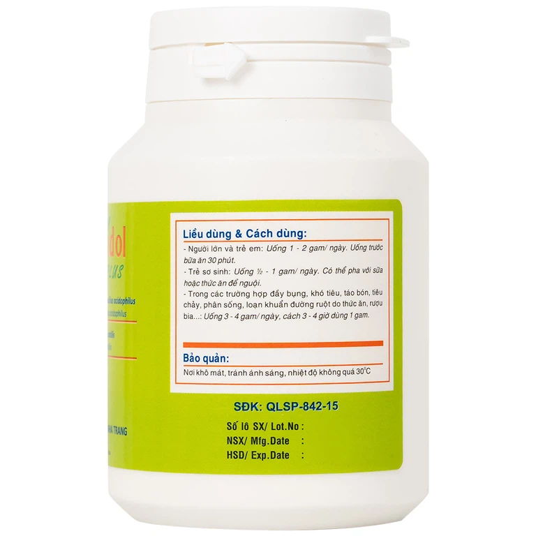 Thuốc Pro-Acidol Plus 50g Biopharco điều trị rối loạn tiêu hóa, viêm ruột, tiêu chảy, táo bón 