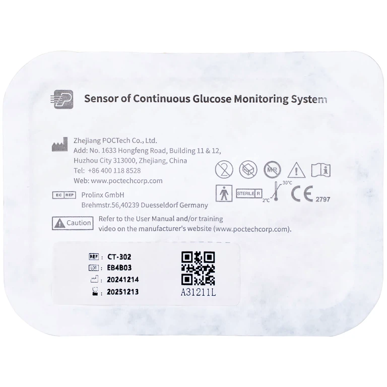 Bộ cảm biến máy đo đường huyết liên tục 3P cho bệnh nhân mắc bệnh tiểu đường
