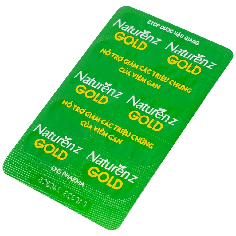 Viên nang cứng Naturenz Gold DHG Pharma hỗ trợ giảm các triệu chứng của viêm gan (3 vỉ x 10 viên)