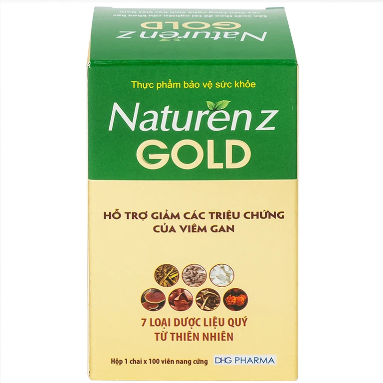 Viên nang cứng Naturenz Gold DHG Pharma hỗ trợ giảm các triệu chứng của viêm gan (100 viên)