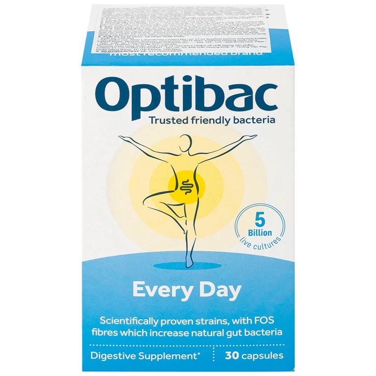 Men vi sinh Optibac Every Day bổ sung lợi khuẩn, hổ trợ tiêu hóa (30 viên)