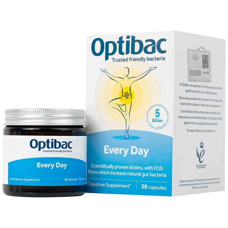 Men vi sinh Optibac Every Day bổ sung lợi khuẩn, hổ trợ tiêu hóa (30 viên)