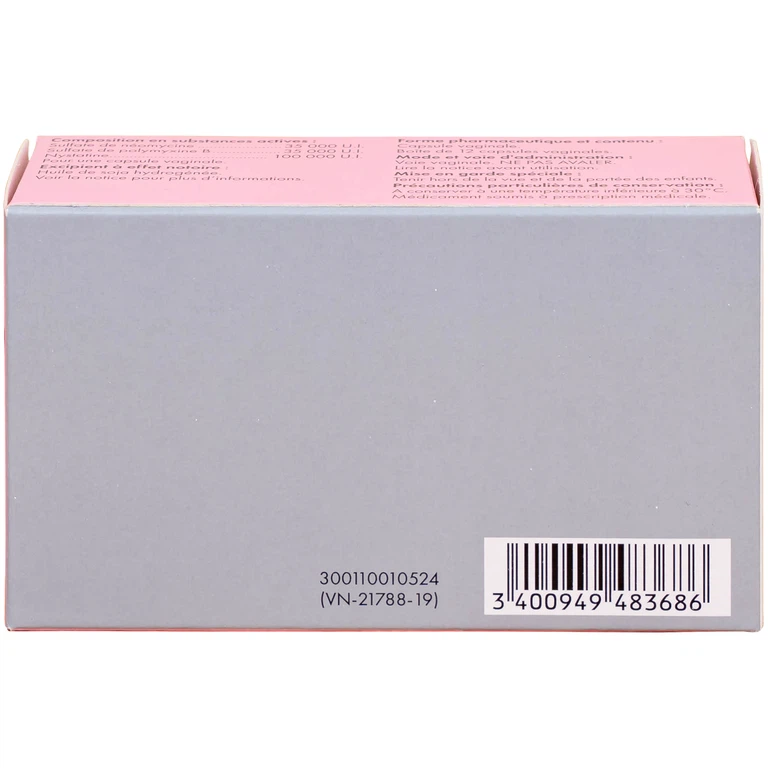 Viên đặt âm đạo Polygynax Innothera Chouzy điều trị viêm âm đạo, âm hộ - âm đạo (2 vỉ x 6 viên)
