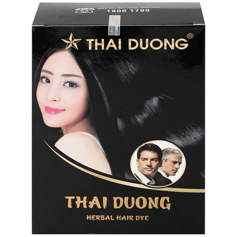 Nhuộm tóc dược liệu Thái Dương nhuộm phần tóc bạc (5 gói)