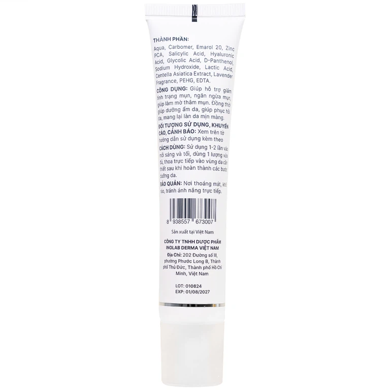 Gel Actidem Derma giúp ngăn ngừa mụn, làm mờ vết thâm (40g)