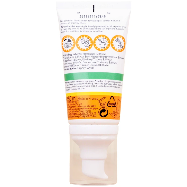Kem chống nắng La Roche-Posay Anthelios XL SPF50+ bảo vệ da trước tác hại UVB, UVA, giảm bóng nhờn (50ml)