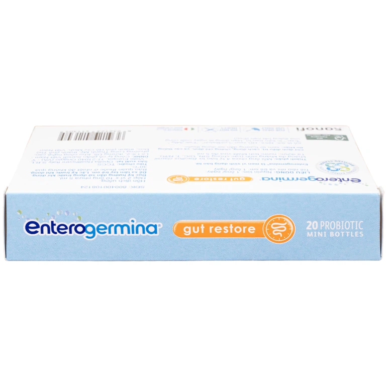 Hỗn dịch uống men vi sinh Enterogermina 4 tỷ/5ml trị rối loạn tiêu hóa cấp và mạn tính (2 vỉ x 10 ống)