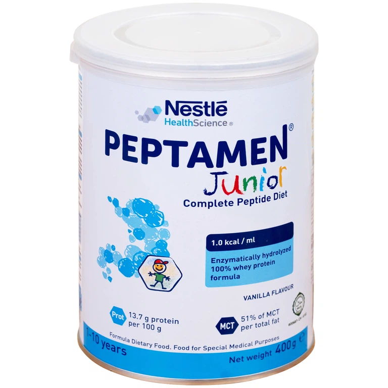 Sữa Peptamen Junior Nestlé bổ sung dinh dưỡng chuyên biệt cho bệnh nhi suy yếu trên 1 tuổi (400g)