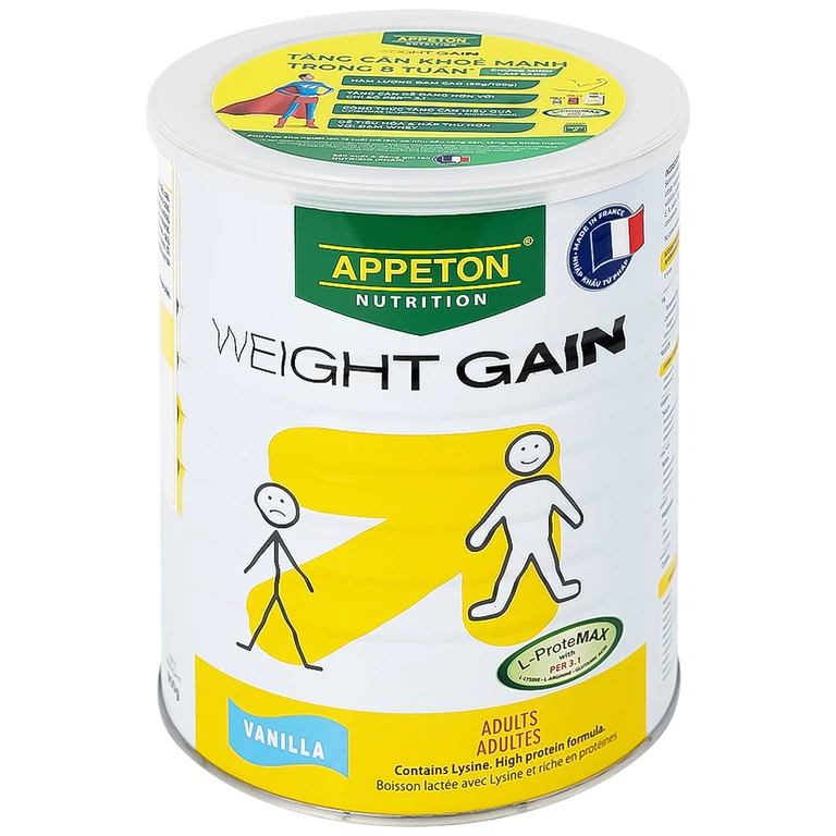 Sữa tăng cân Appeton Weight Gain hương Vani giúp tăng cân hiệu quả và khỏe mạnh (900g)